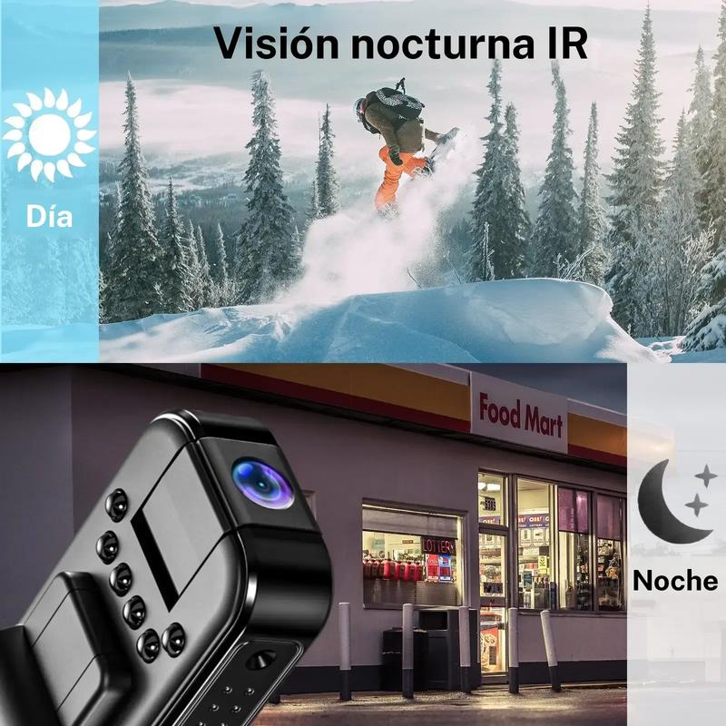 Mini Cámara Portátil - Ligera y con Visión Nocturna
